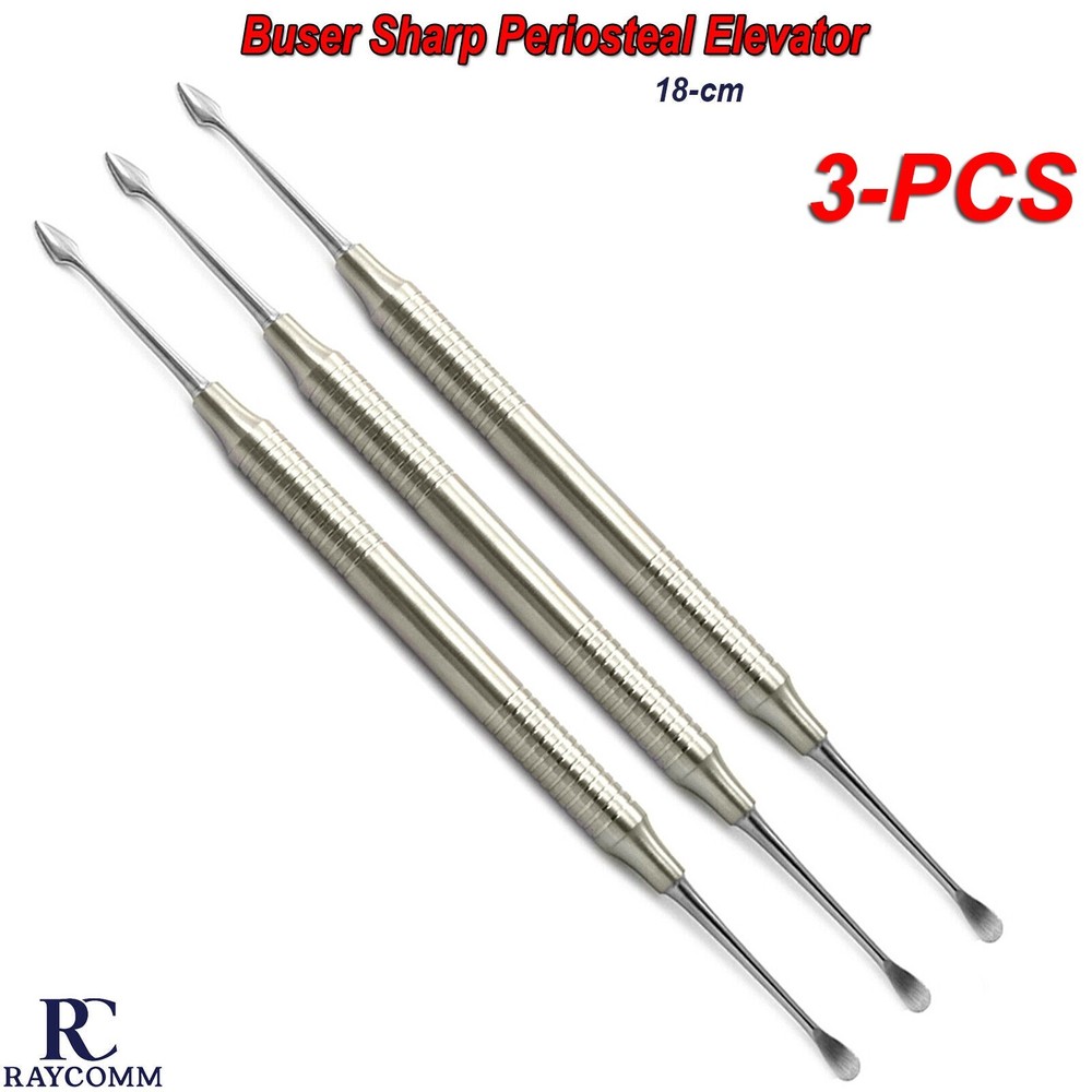 Dental Buser Periosteal Elevator Implant Sharp Tissue Retracting Mucoperiosteum