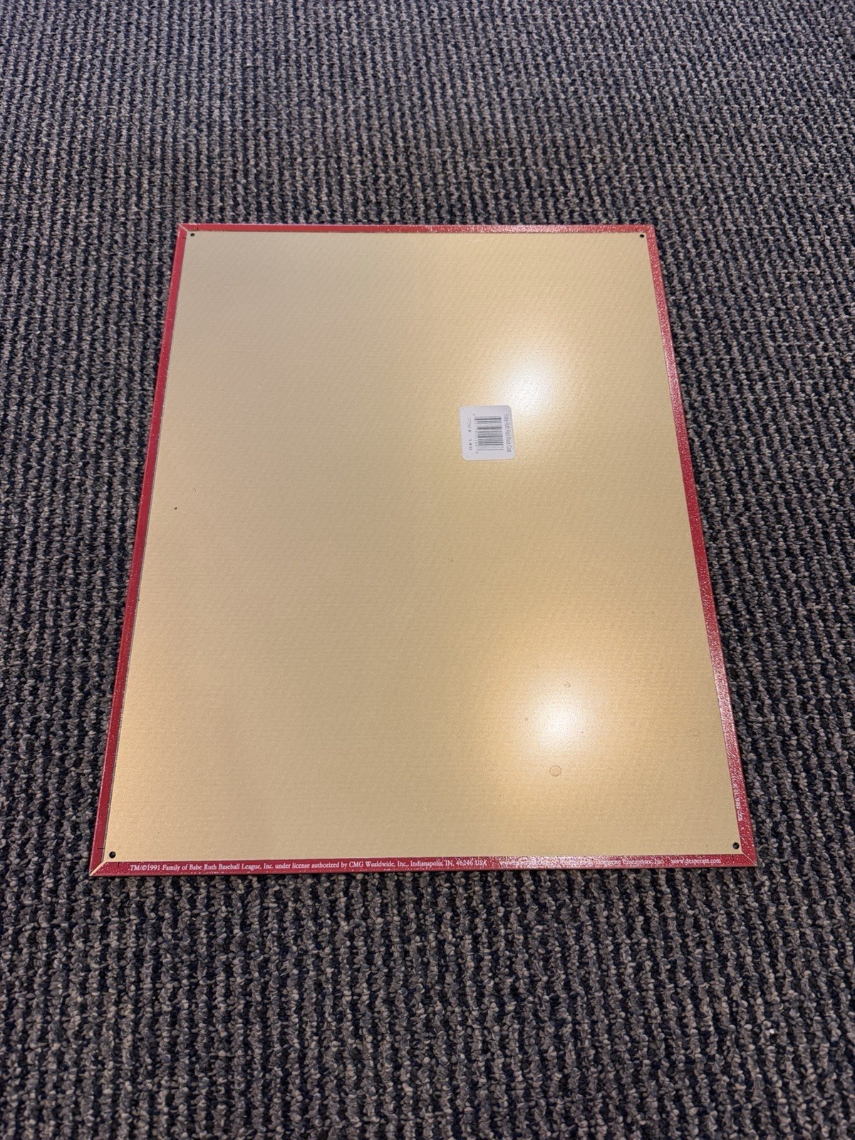 Babe Ruth Red Rock Cola Metal Advertising Sign 12x16