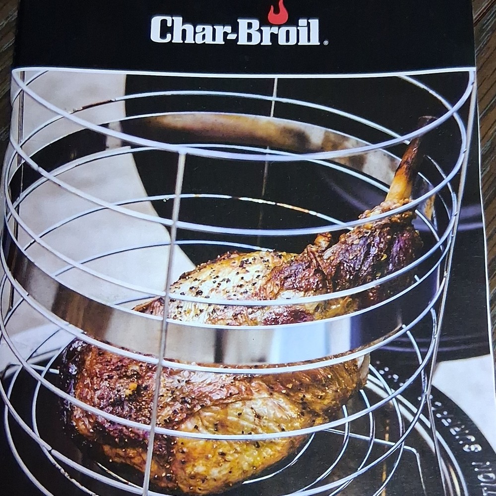 Char-Broil Silver Metallic Rack Reusable Grilling Basket Barbecue machine