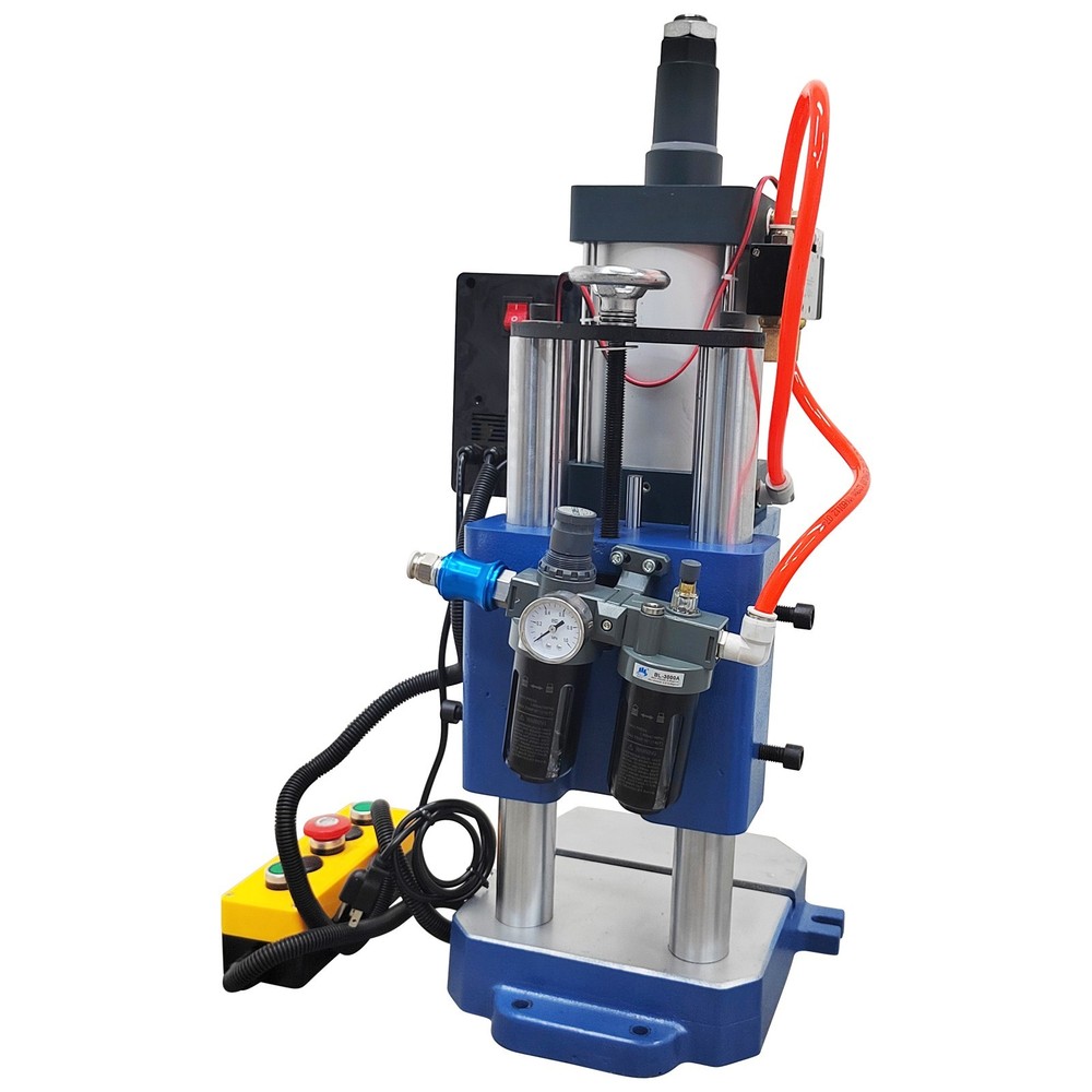 1763lbs Pneumatic Punch Press Machine Punching with Controller 110V 3.94-1.96in
