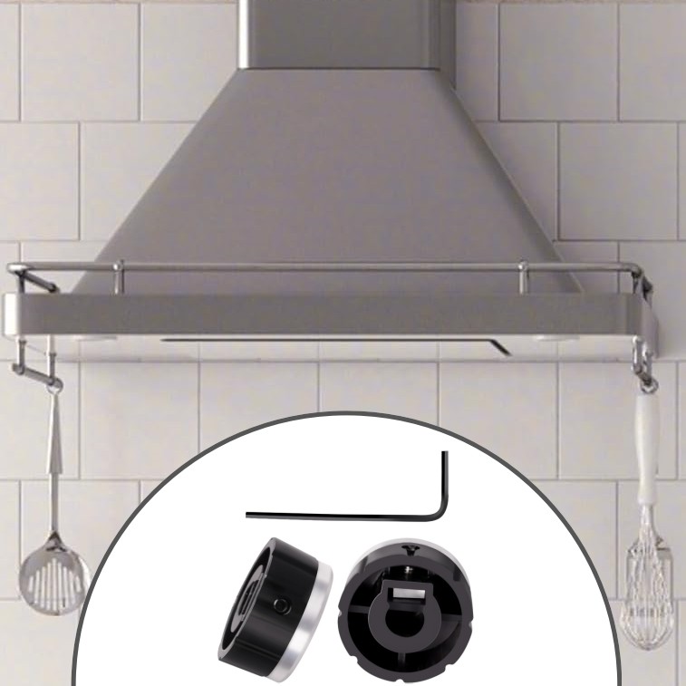 SV08355 Blower and Light Knob Fits Range Hood E60 E64, Replace 1932986,AP4980185