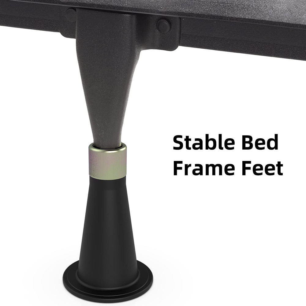 IRONDIY 6 Pcs Bed Frame Feet,Feet for Replace Wheels,Risers for Bed Frame,Preven