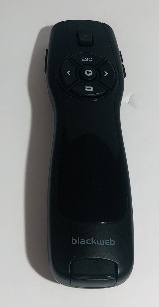 blackweb Wireless Presenter Pointer 2.4GHz USB Receiver 8 Buttons BWA18H0013
