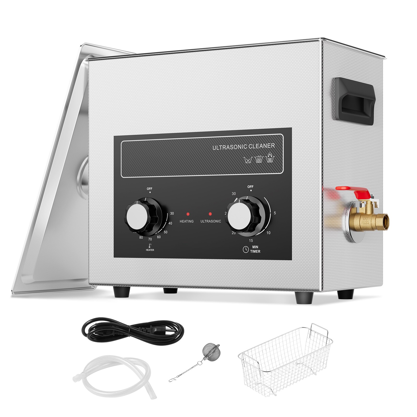 6L Ultrasonic Cleaner with Heater Timer & Basket Digital Sonic Machine