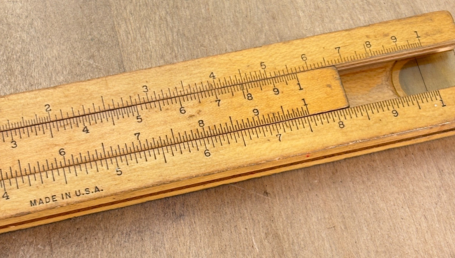 Vintage 1920s K & E Beginners Slide Rule 4058c Keuffel & Esser Wood