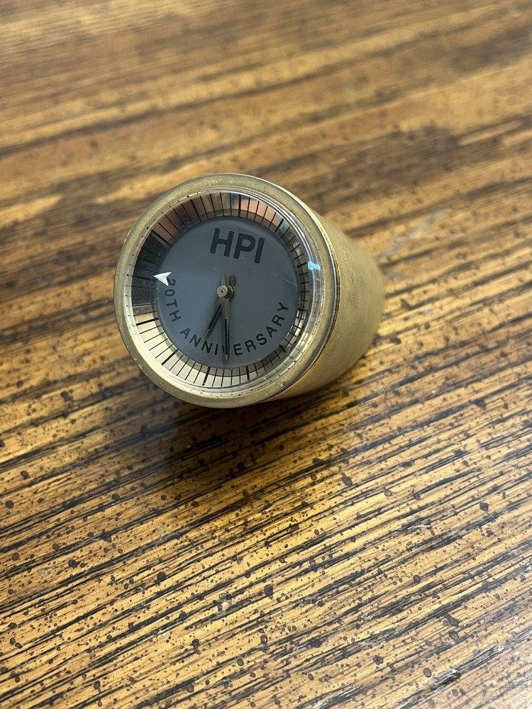 Vintage M.C.&.T. Table Top Mechanical Clock HPI 20th Anniversary