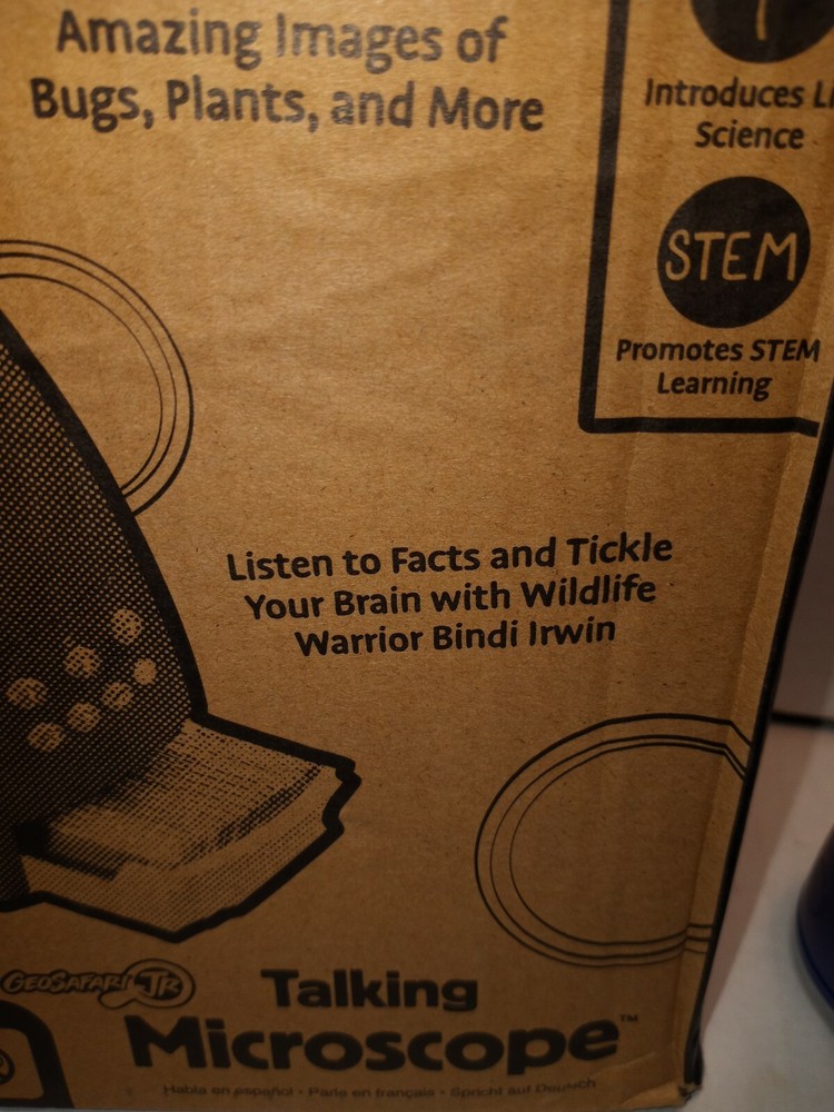 GeoSafari Jr. Talking Microscope, Featuring Bindi Irwin, Microscope for Kids, S