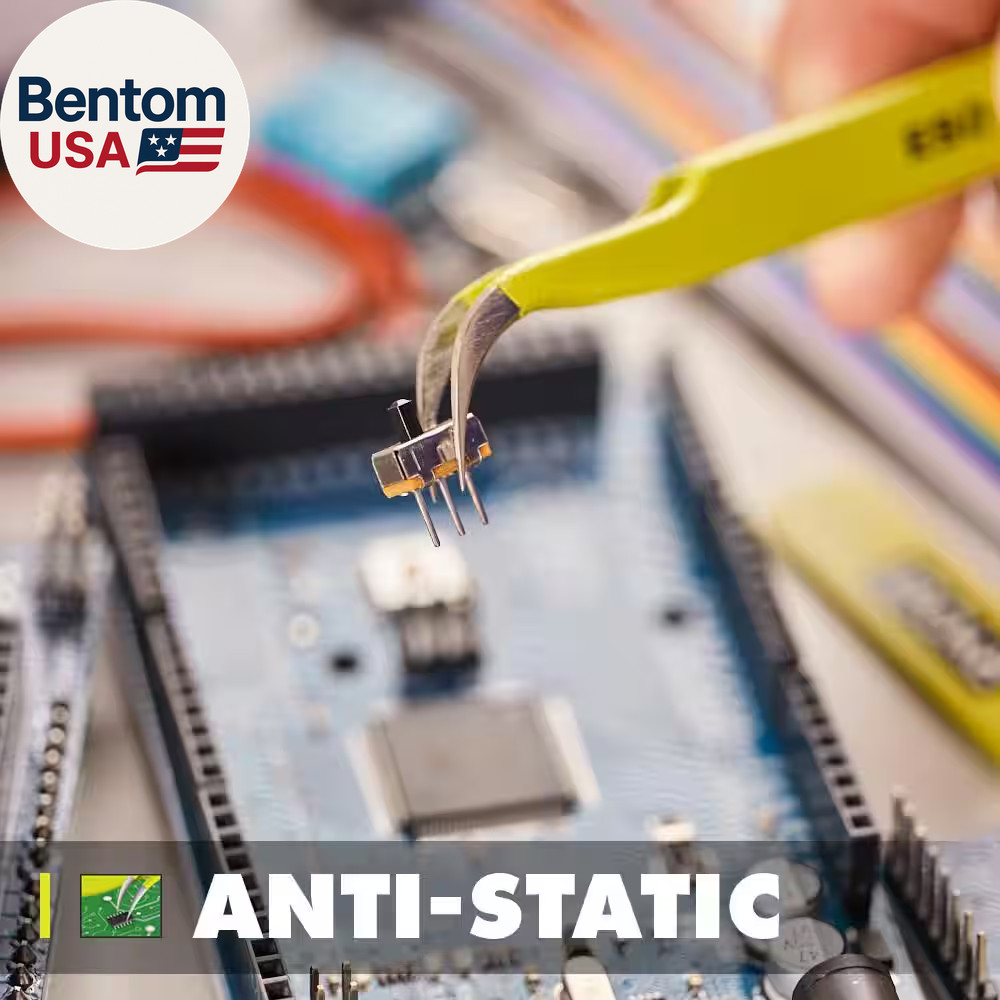 2 Piece Precision Anti-Static Tweezers