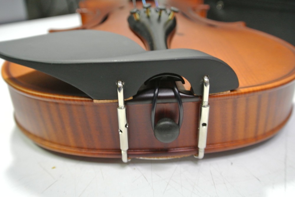 Zuwei 4/4 Acoustic Violin Flamed Maple Back Solid Spruce Top With Case **READ**
