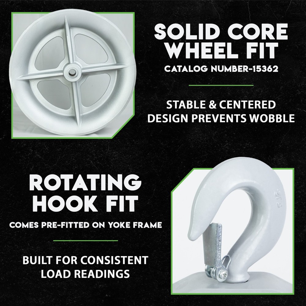 18" Hook Sheave 652 | 6500lb | Staten Tools | Rope | Greenlee / Current Pullers