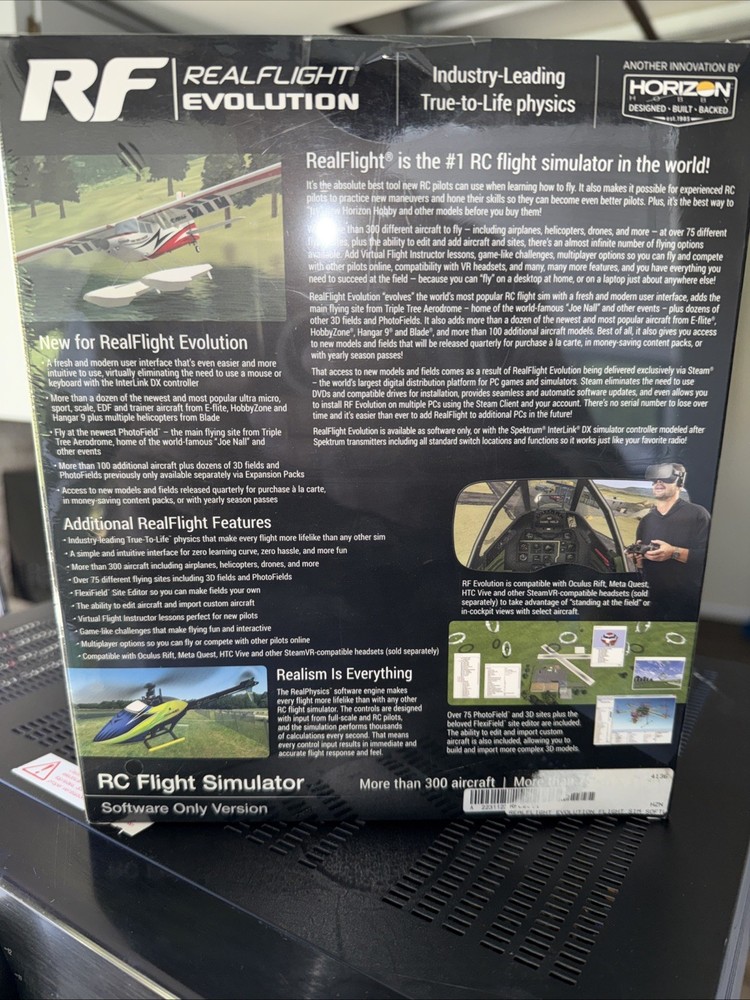 RealFlight Evolution RC Flight Simulator (Software Only) (Steam download)