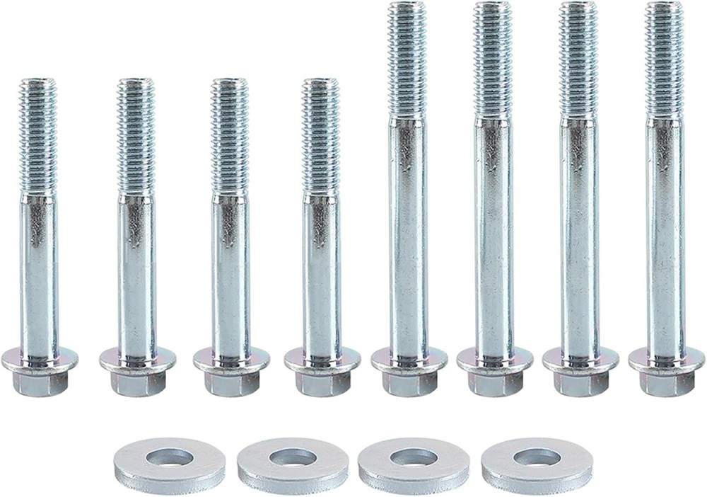 Secure 12pc Engine Stand Bolt Flange Kit - No Washers Needed for Easy Setup