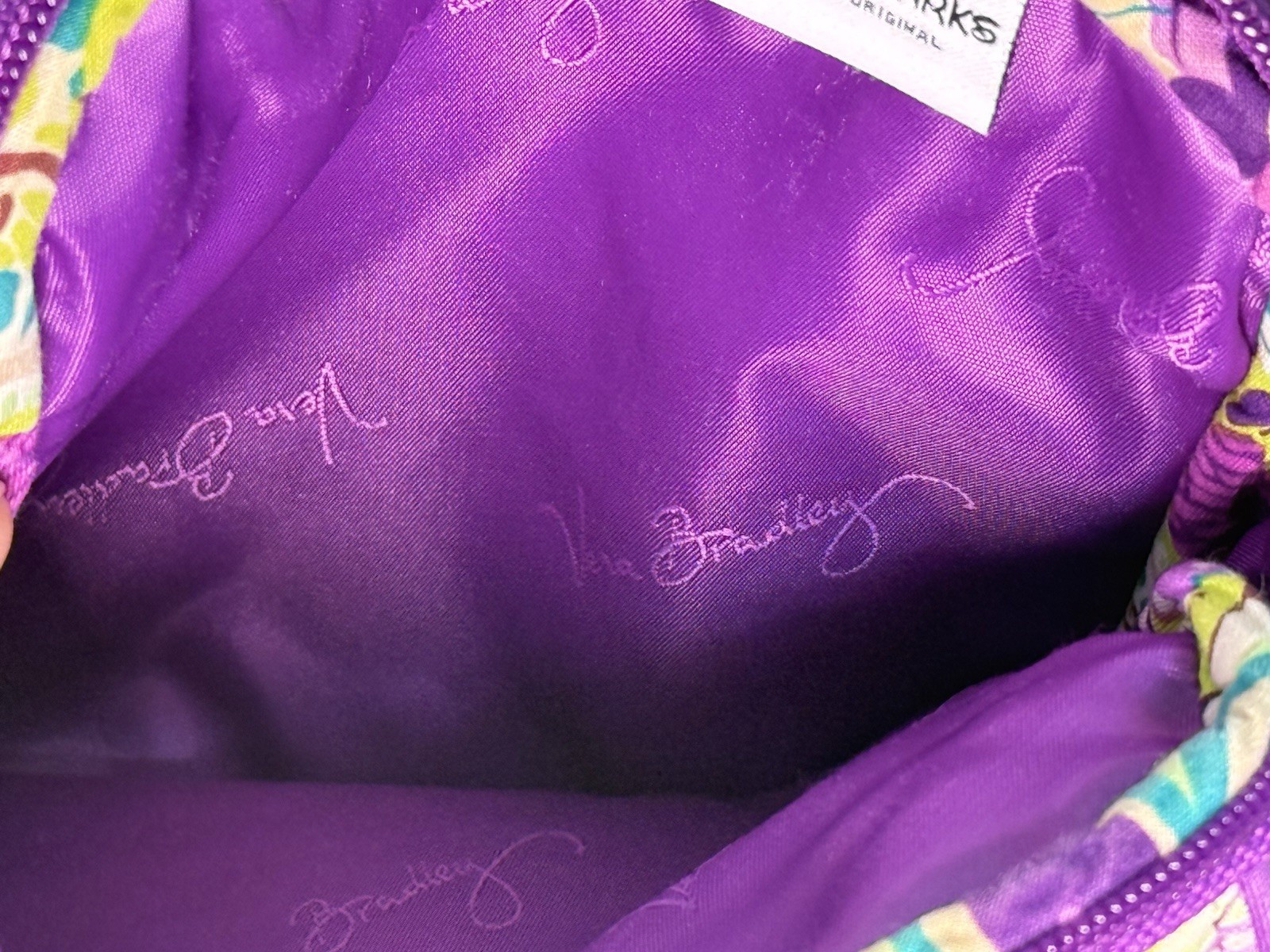 Vera Bradley Disney Parks "Plums Up Mickey Minnie" Small Crossbody Mini Hipster