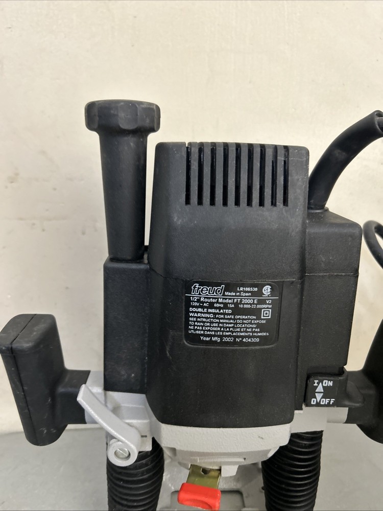 Freud Variable Speed Plunge Router Model FT-2000E tool professional Table Mount