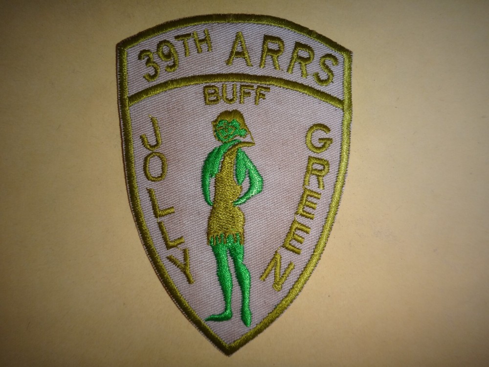 Vietnam War USAF 39th ARRS JOLLY GREEN BUFF Patch