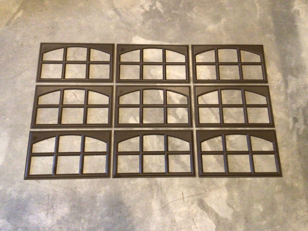 9 Amarr Cascade Replacement Panels for Amarr Short Panel Garage Doors Dark Brown