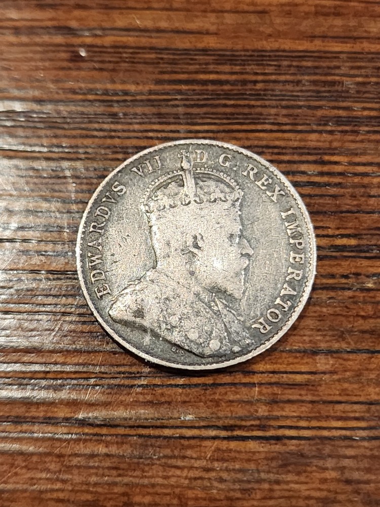 1902 Canada 10 Cents Silver Coin