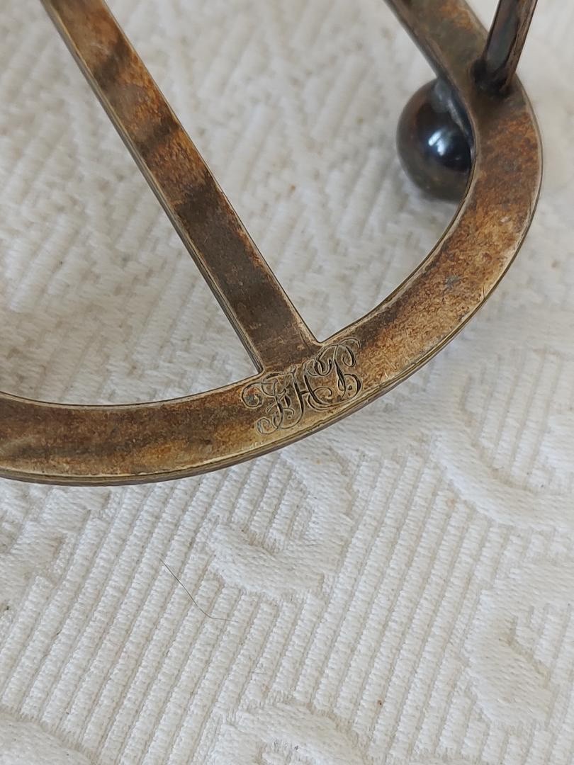 VTG ~ Toast Rack ~ Silver Plate ~ 6 Slice ~ Hallmarked Heavy ~ Letter Holder