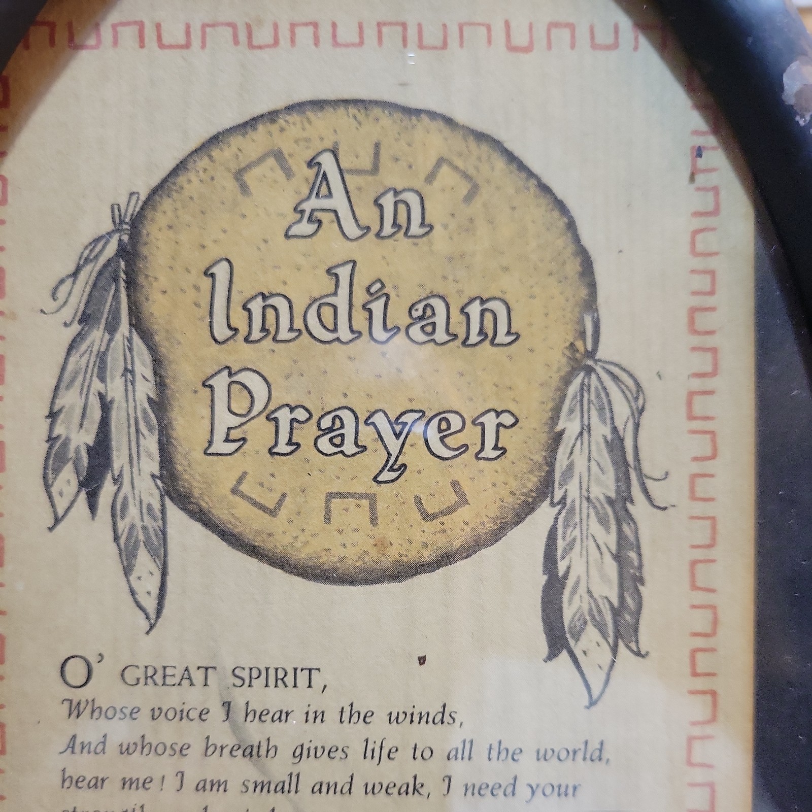Early Red Cloud Indian School Pine Ridge South Dakota “Indian Prayer"