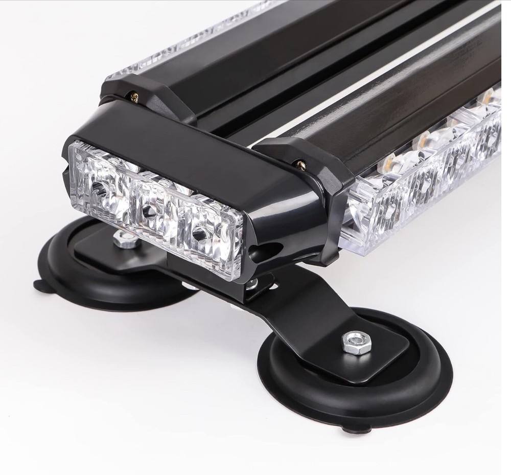 26" Rooftop Strobe Flashing Light Double Side Emergency Hazard Warning Beacon