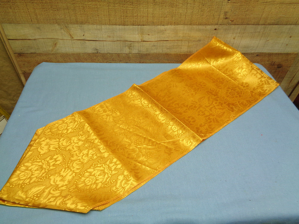 12" x 72" Table Runner Yellow/Gold Color