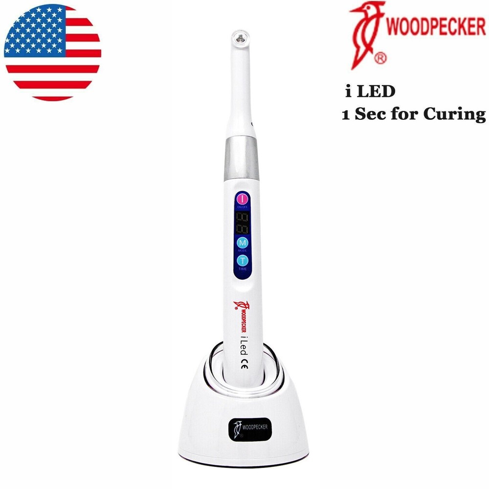 5pcs Woodpecker Dental iLED Curing Light Lamp Wireless 1 Second Curing 2500mw/c㎡
