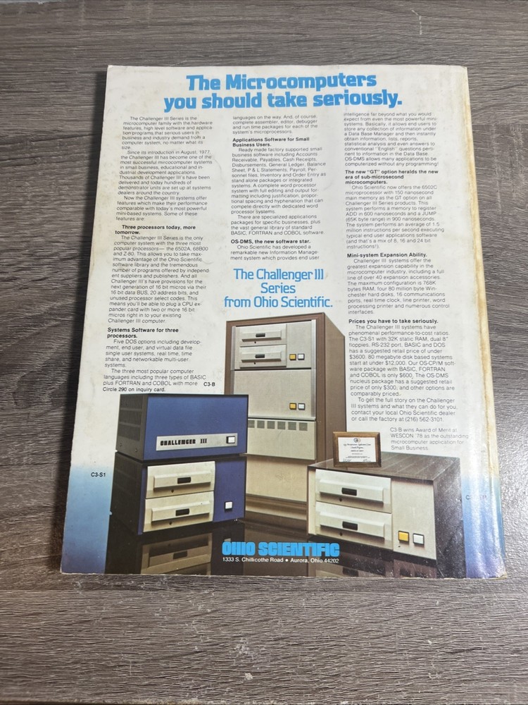 1979 Byte Magazine Lot 13 ISSUES (Complete) Genealogy, Lisp, Numerical Analysis