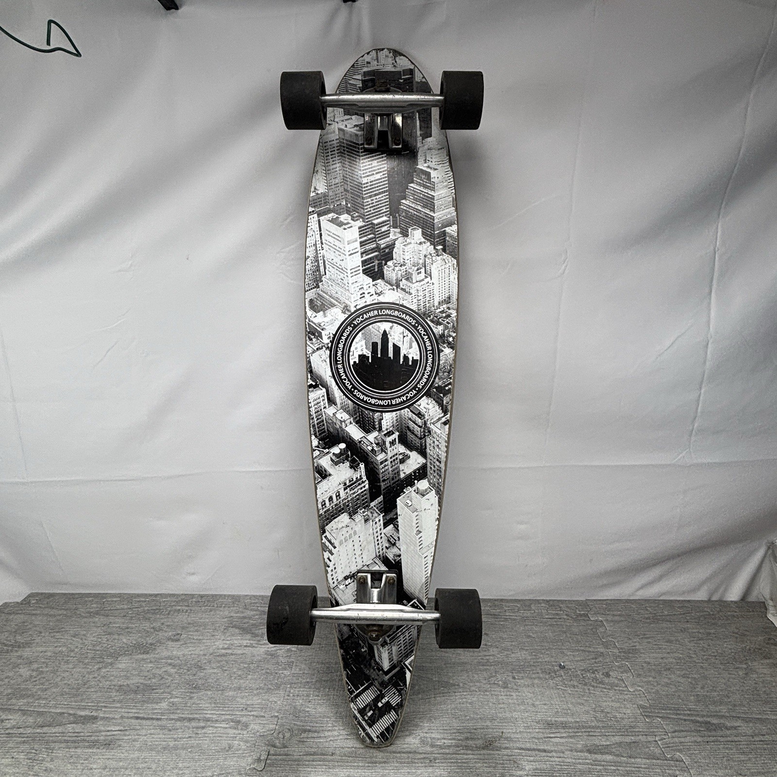 Yocaher Longboards Wood Speed Cruiser Wheels Tsunami Skateboard NYC Skyline