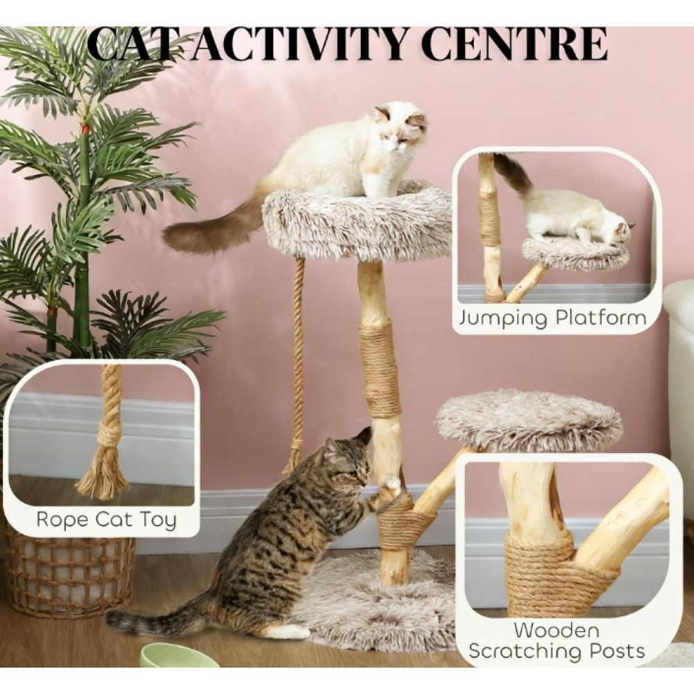 Cat Tree Tower Multi-Level w/Scratching Posts, Bed & Toy, Free Shipping