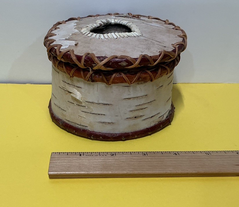 Hand Crafted Birch Bark Bowl & 2 Birch Bark Canoes