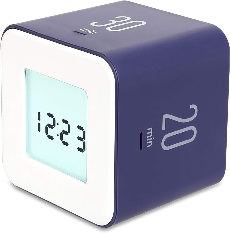 Multi Cube Timer/Rotating Flip Clock Timer Violet, Simple Operation, Digital ...