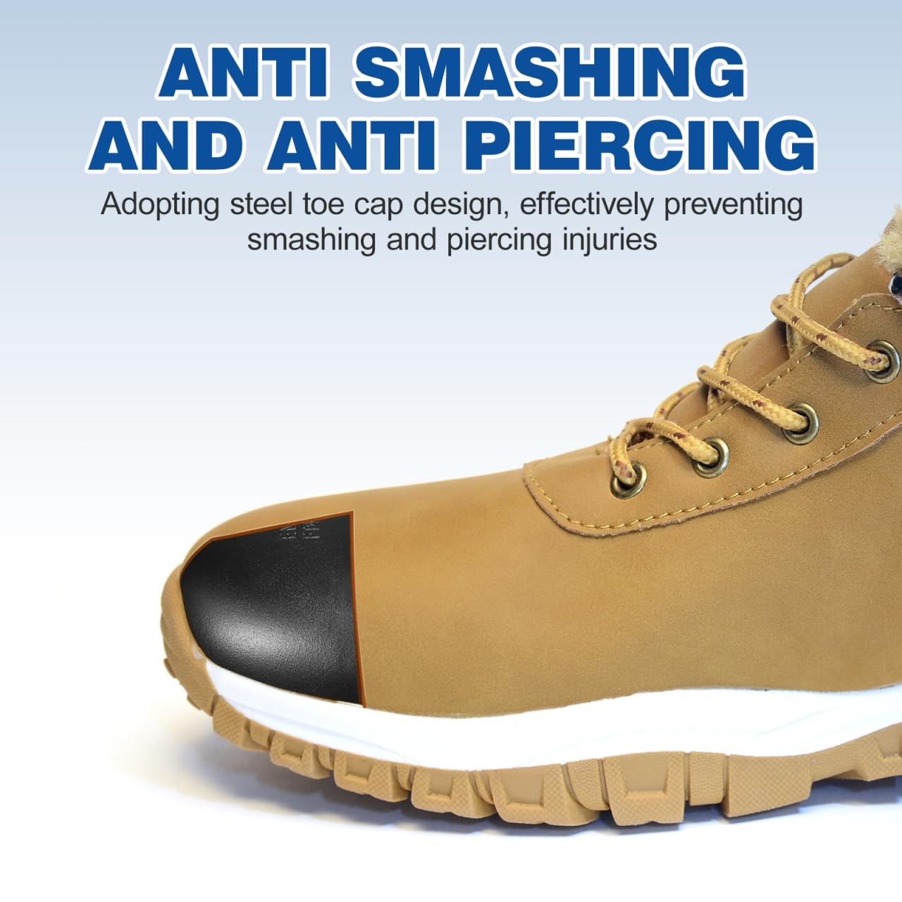 Steel Toe Guards, 1 Pair Inserts for Shoes, Work Protector Caps Safety