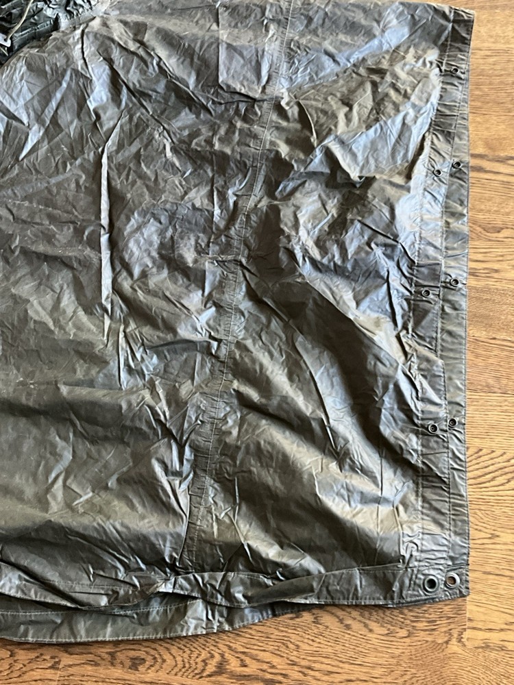 Feb 1945 WWII Type U.S. ARMY INFANTRY MILITARY RAIN PONCHO Label & Dated