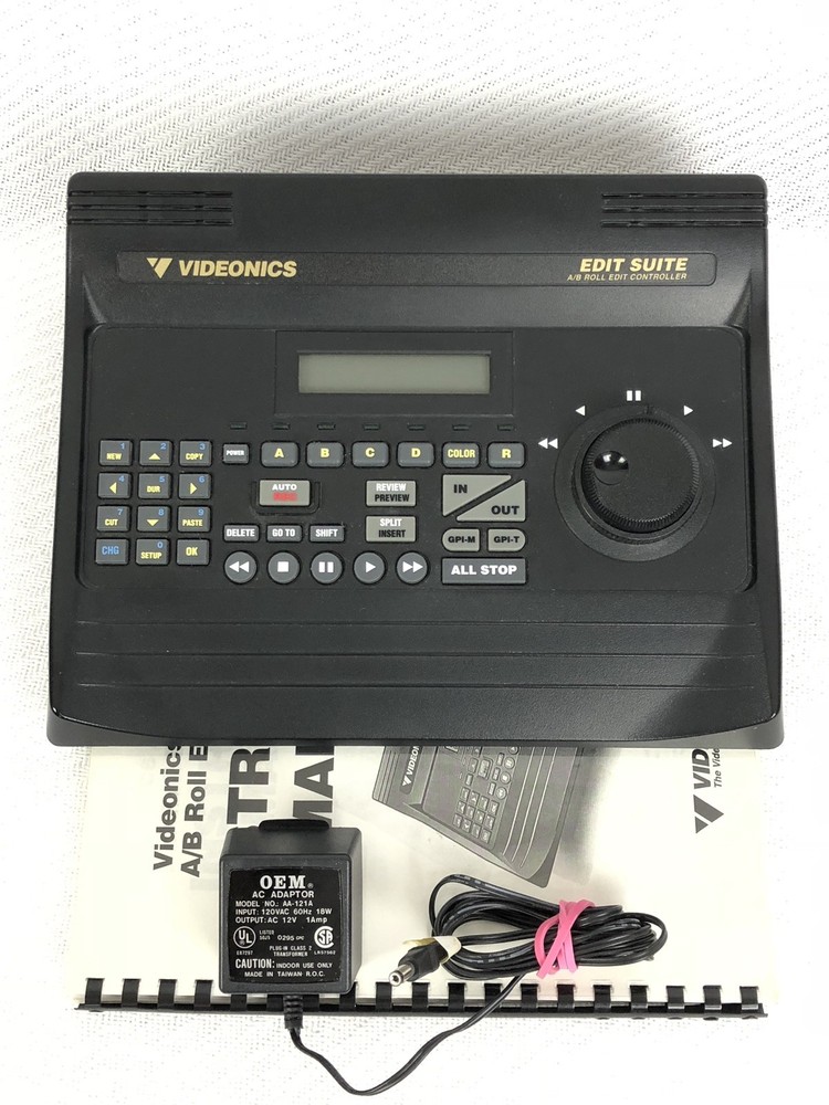 Videonics AB-1 Edit Suite A/B Roll Edit Controller with Power Adapter and Manual