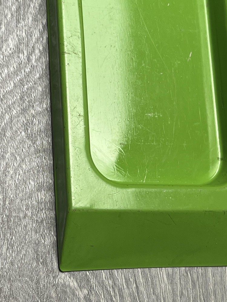 Green Metal Rectangular Tray Base Platform Replacement Part Small Size Piece