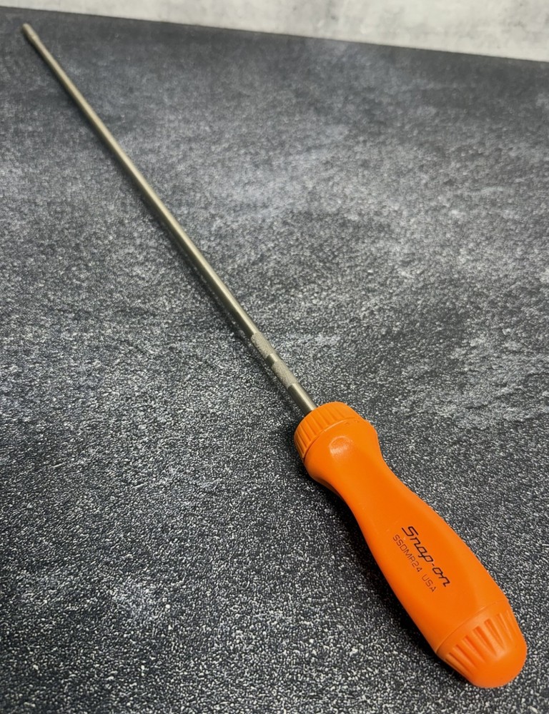 Snap-on Tools SSDMR24 - Orange 24” Extra Long Ratcheting Screwdriver + 5 Bits