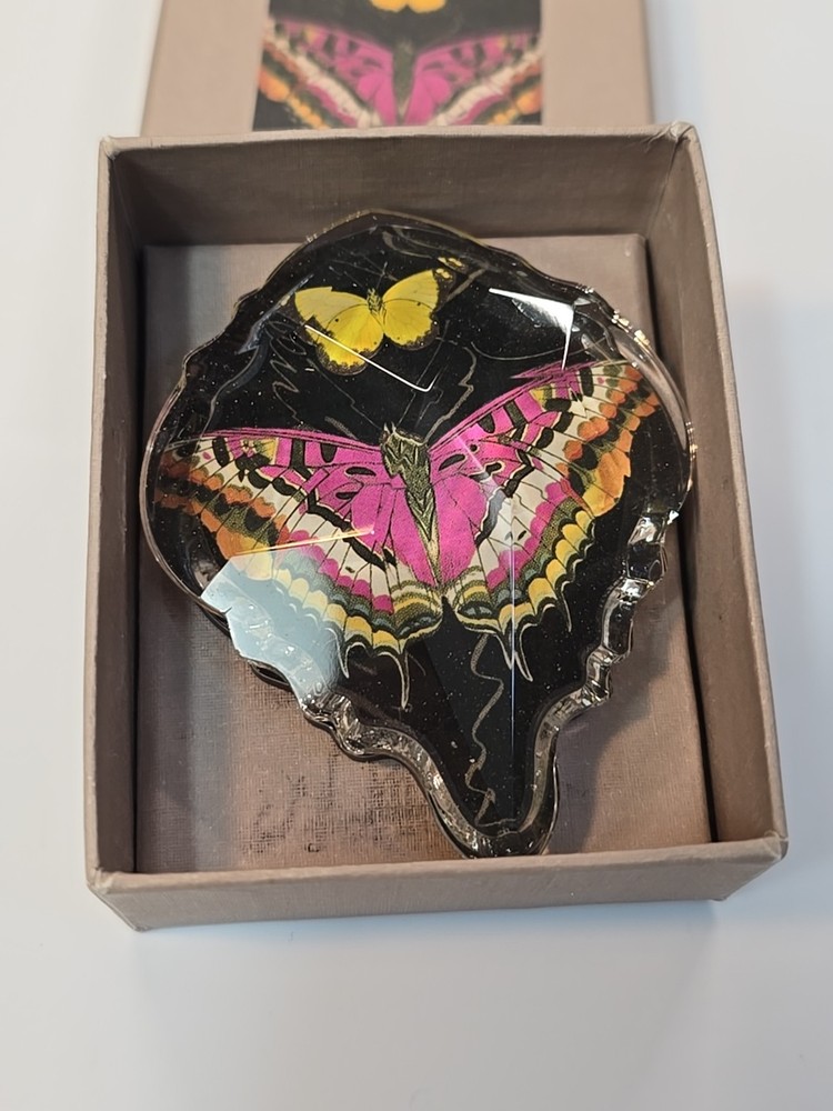 Fringe Crystal Magnet Butterfly