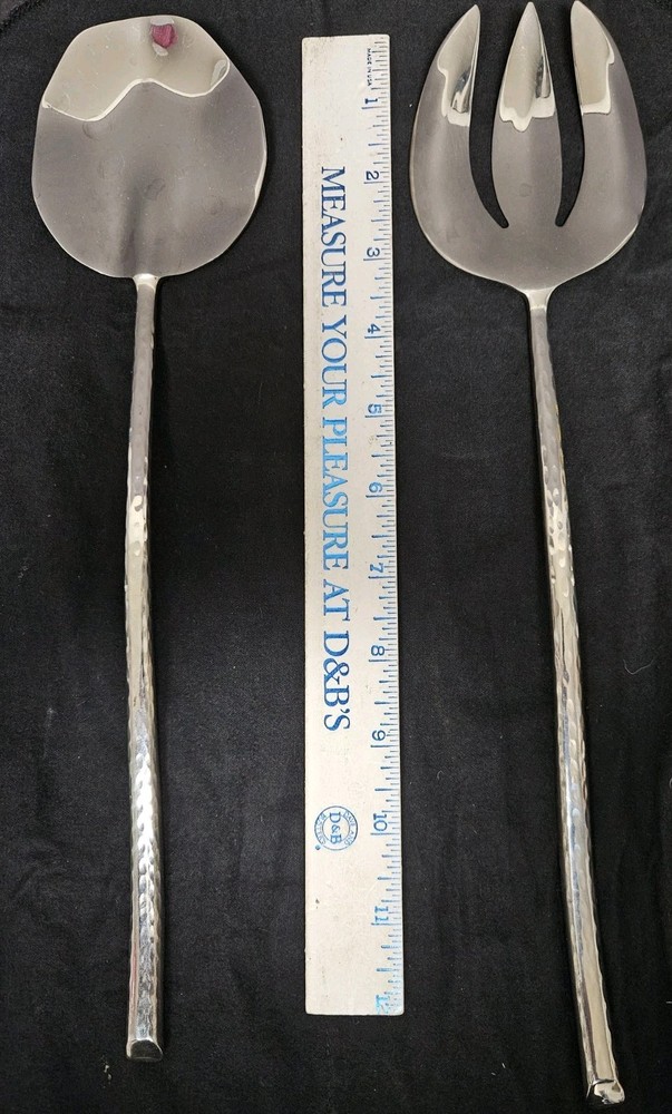 Michael Aram Serving Set Salad Fork And Spoon 13" Long