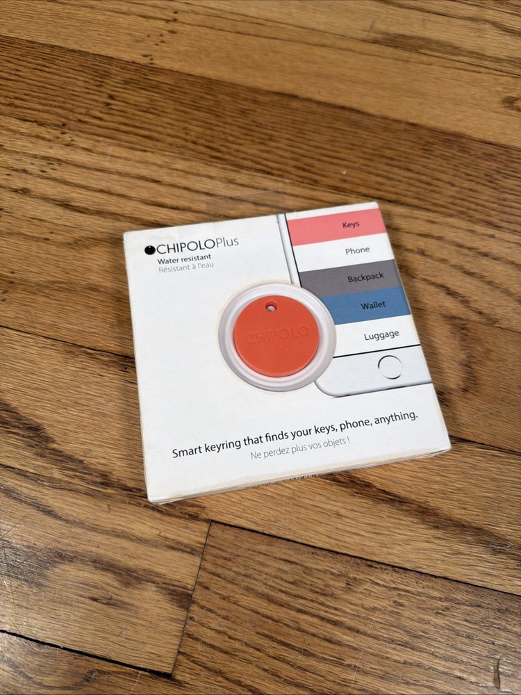 NEW Chipolo Plus Key Finder Red Bluetooth Google & Apple SEALED