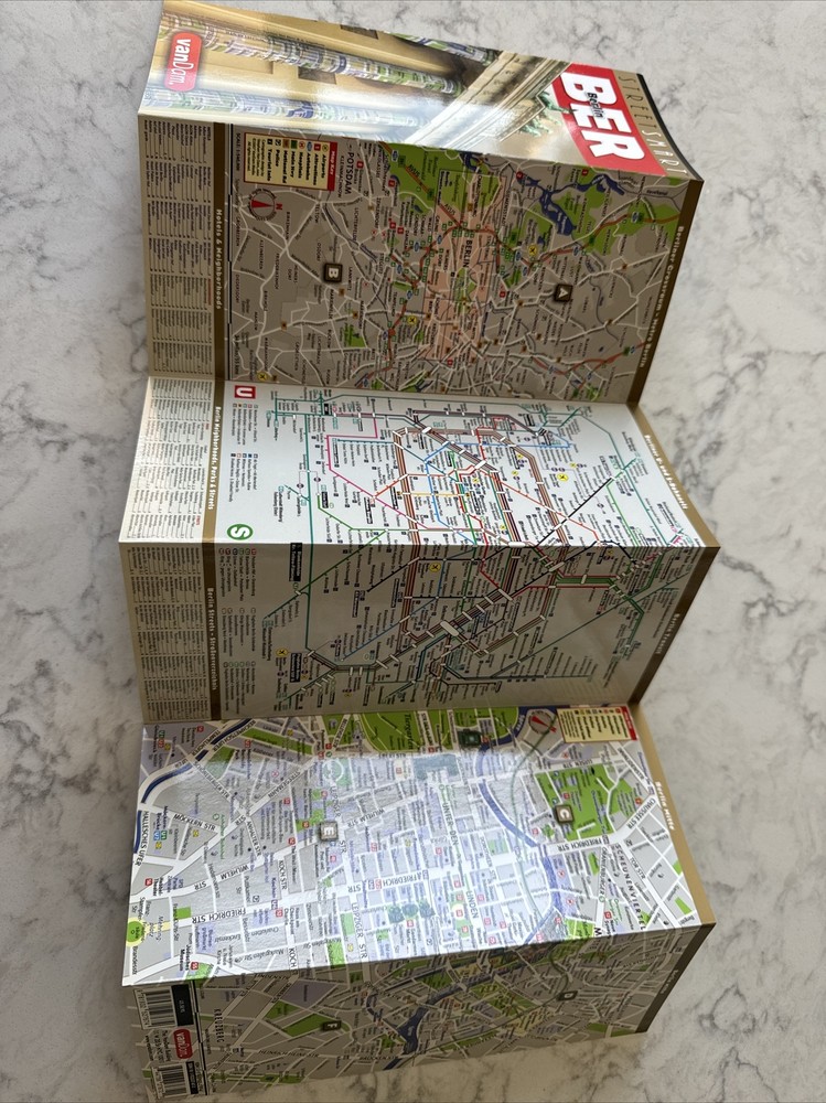 Berlin StreetSmart Map, VanDam, MOMA, Laminated, Guide, Germany