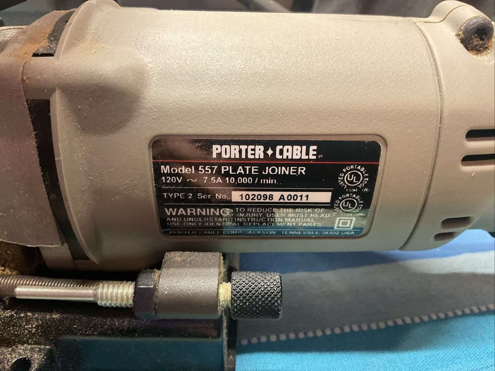 PORTER-CABLE 557 Biscuit/Plate Joiner w/Case Great Condition