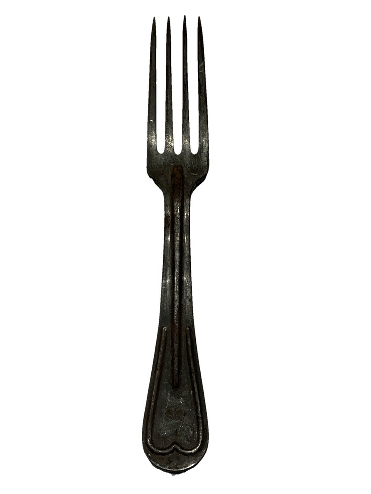 Original WWI U.S. Army Mess Kit Fork Stamp WE on Back