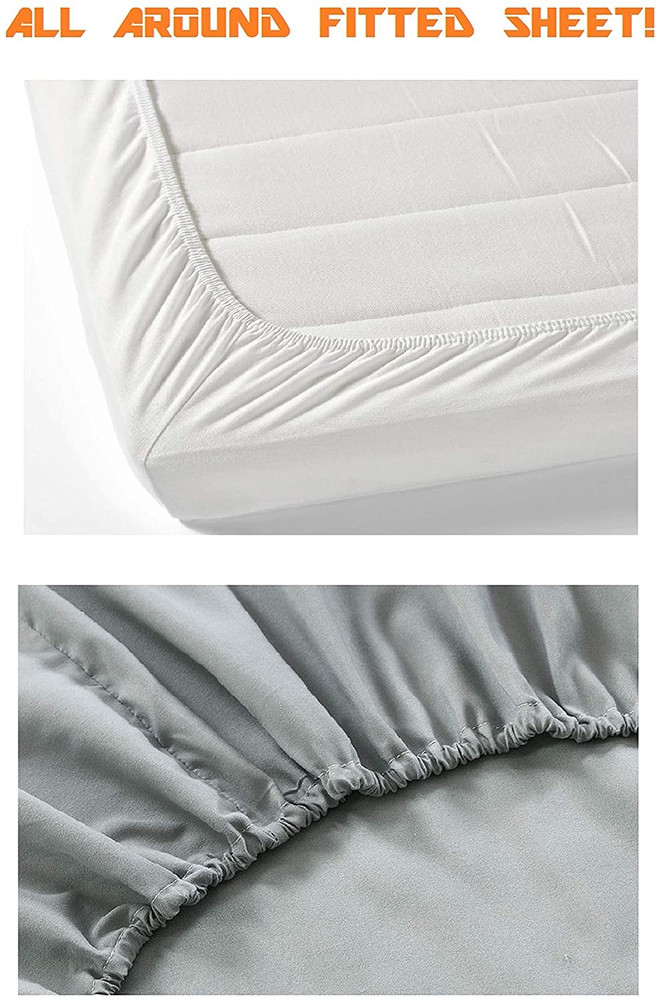 1500 Premium Hotel Quality 1-Piece Fitted Sheet, Softest Quality Microfiber - De
