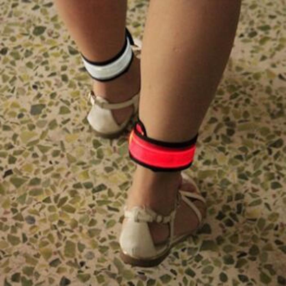 LED SLAP Bracelet Band Night Light Safety for Ankle Arm Running Walking Bike Jog