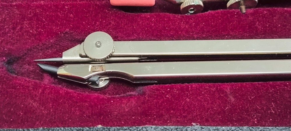 Vintage Masonic Masons G2B compass technical drawing set