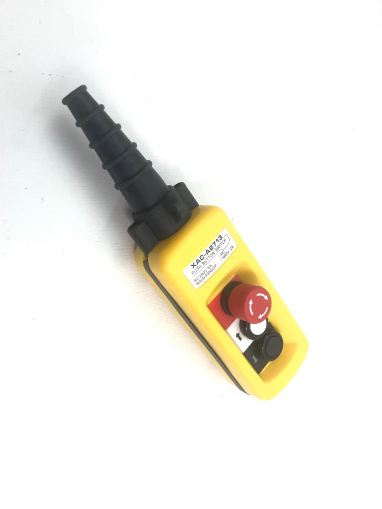 Crane Chain Hoist Push Button Switch Lifting Controller With Emergency Stop