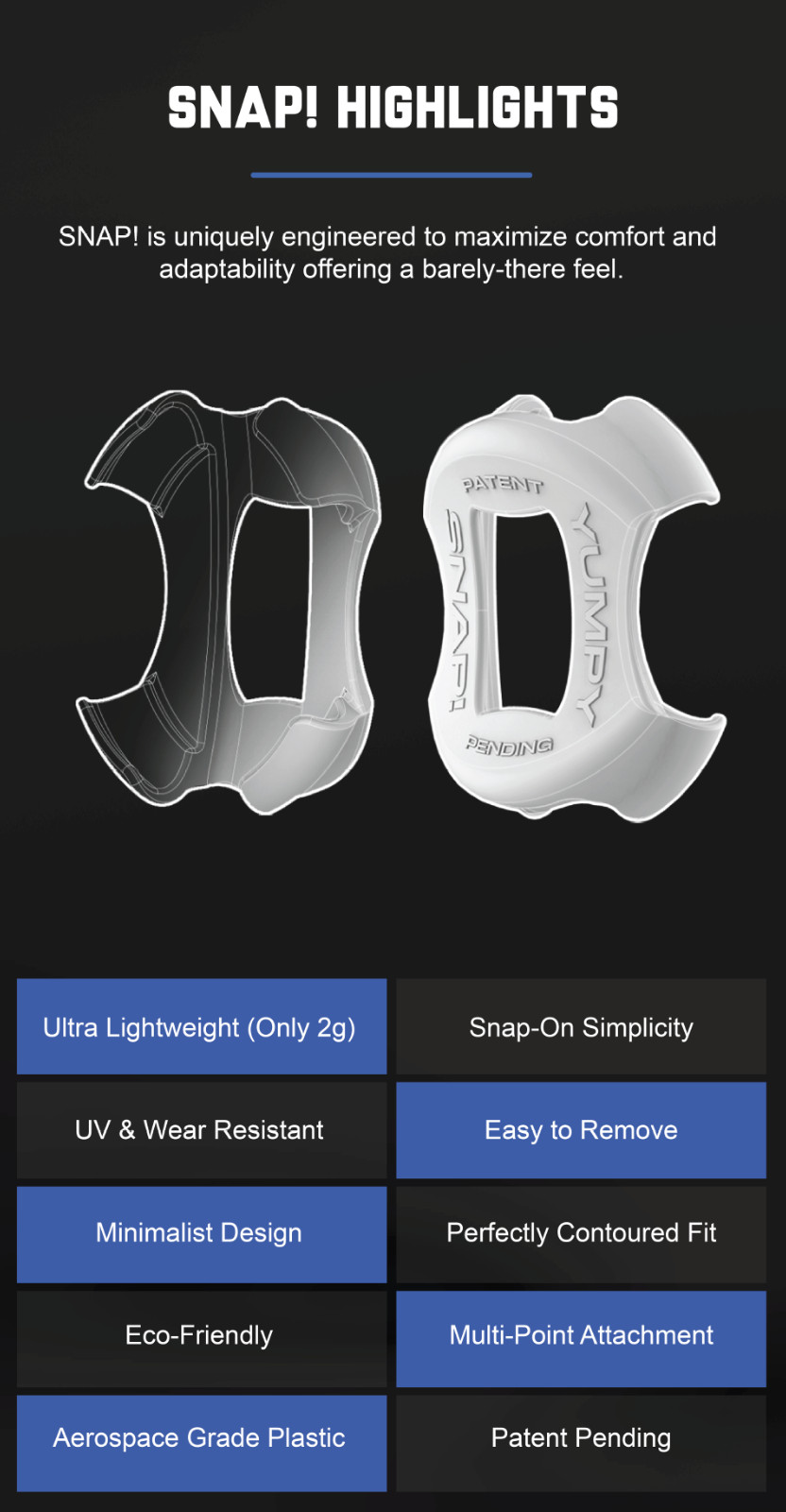 2-Set AirTag Holder for Collar, 3/8" & 5/8". Cat Dog Kitten Puppy! YUMPY SNAP!