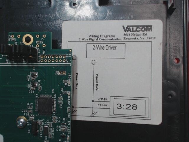 7x VALCOM V-2440B. Digital Clock 4.0 24V