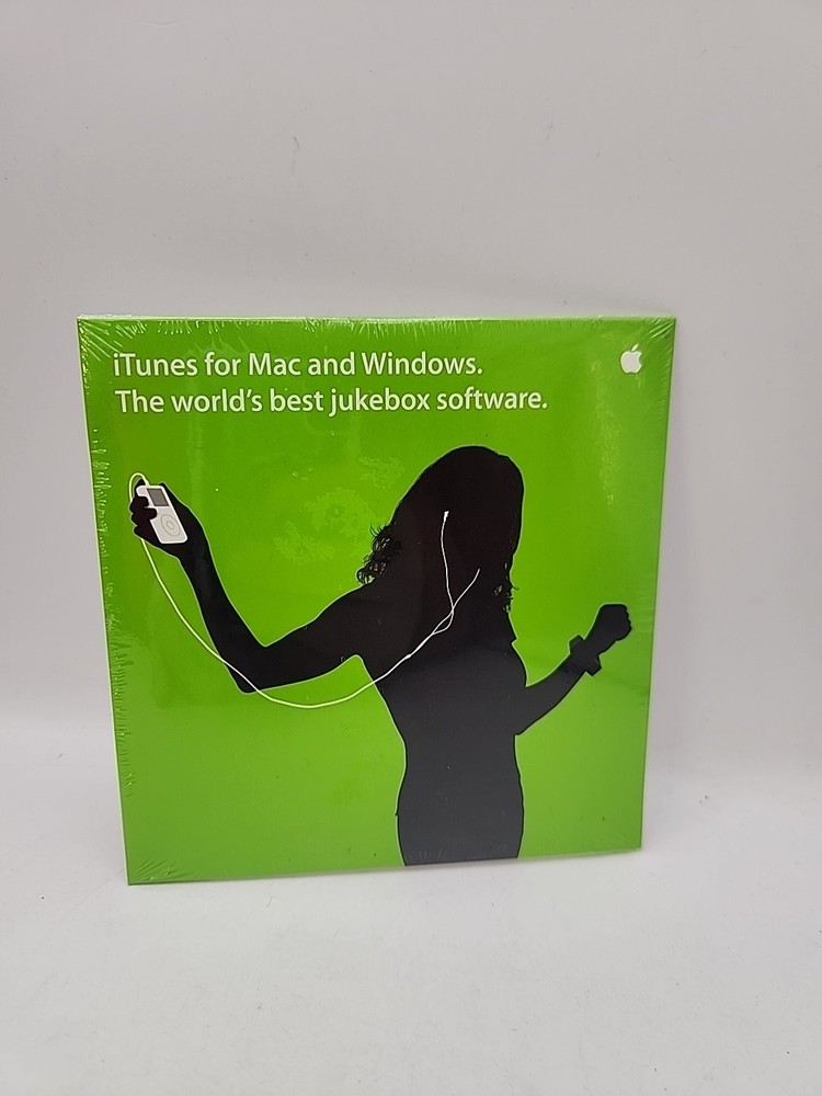 iTunes Mac Windows  Jukebox Software Installation  Promo 2003 Sealed Apple Rare