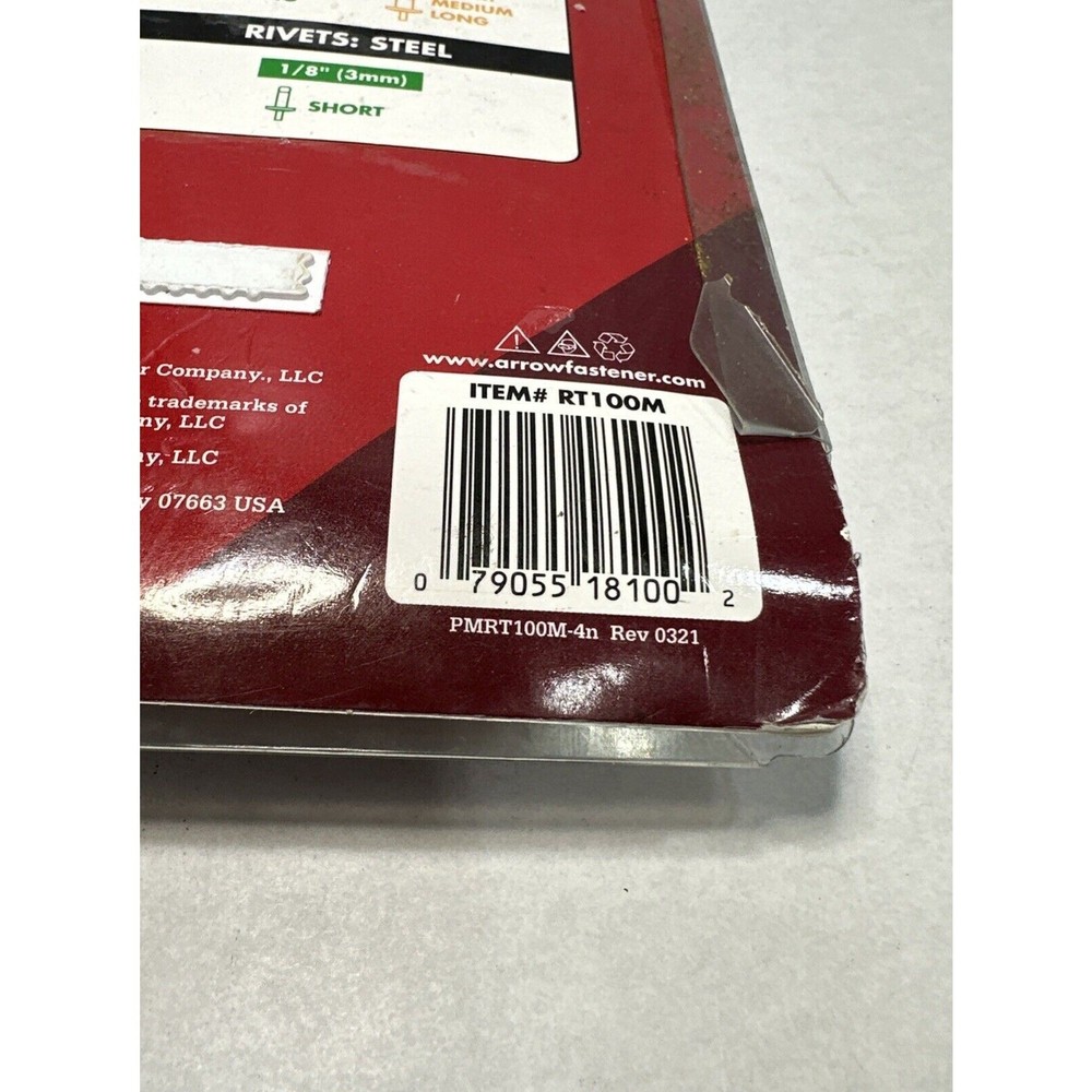 Arrow Lightweight Rivet Tool With Ergonomic Grip Steel Constructed RT100M